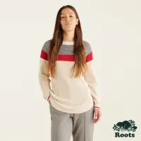 在飛比找momo購物網優惠-【Roots】Roots女裝-經典小木屋系列 經典拚織罩衫(