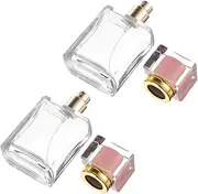 ORFOFE 2pcs Reusable Empty Bottles Perfume Bottles Travel Use Bottles Glass Spray Bottles