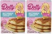 Dolly Parton Buttermilk Pancakes Complete Mix 26 oz (2 Boxes) Light & Fluffy