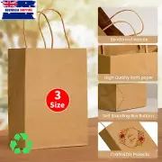 Brown Paper Bags Bulk Kraft Gift Shopping Business Merchandise Retail Paper Bags