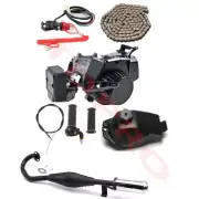 49cc 50cc 2 Stroke Engine Motor Kit Exhaust for Pocket Bike Dirt Rocket Razor