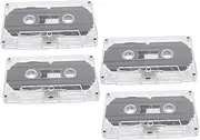 BELLIFFY 30-Minute Blank Cassette Tapes for Recording Audio Cassette Tapes 4 Pack
