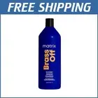 Lightweight Brass Off Shampoo: Ideal for Dark Blondes and Lightened Brunettes