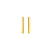 9ct Gold Bar Stud Earrings