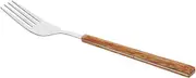 FIXOSHEE Steak Forks Set of 4 Spoon Stainless Steel Forks for Dinner Camping BBQ Events