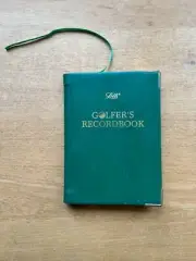 LETTS OF LONDON - GOLFER'S RECORD BOOK - GREEN LEATHER