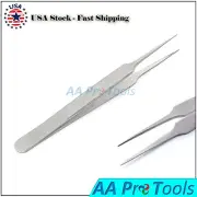 Eyelash Extension Tweezers 4.5" (Needle Nose – Straight Tip) Extra Fine Tip