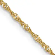 20 Inch 14K 1mm Singapore With Lobster Clasp Chain