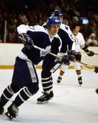 Borje Salming Of The Toronto Maple Leafs 1980 Old Ice Hockey PHOTO 3