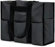 [Becokan] Large Waterproof Tote Bag for Women with 12 Pockets Top Zipper Closure Utility Teacher Nurse Bags for Work School