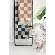 Checkerboard Blanket In Various Colour - Classic Design