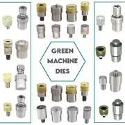 Green Machine Dies for Jeans Buttons Rivets Press Studs Hole Punch Eyelet Fixing