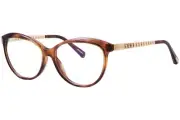 Chopard VCH242S G14 Eyeglasses Women's Havana/Glittery Full Rim 55mm