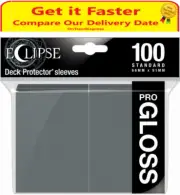 Ultra Pro Gloss Deck Protector Sleeves ECLIPSE GREY 100ct MAGIC POKEMON