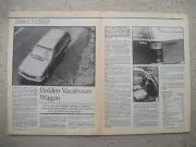 HOLDEN VC COMMODORE VACATIONER L WAGON 2 PAGE MAGAZINE ROAD TEST ARTICLE