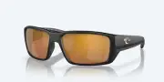 Costa Fantail Pro Sunglasses - Polarized - Matte Black w/Gold Mirror 580G