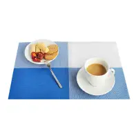 在飛比找松果購物優惠-編織歐式西餐墊 桌墊 PVC餐桌墊 餐桌墊 (10折)