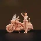 Female Traffic Police 1:64 Miniatures Figure Street Motorcycle Model 3D Printing