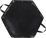 Fire Pit Fireproof Mat - Heat Resistant Ember Pad, Hexagonal Ground Protector | Foldable Firewood Bag Mat with Hanging Loop for BBQ Grill, Grass Deck, Outdoor Patio, Camping Fireplace Base