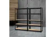 Giantz 2x1.8M Garage Shelving Warehouse Rack Pallet Racking Storage Shelf Black