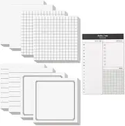 9 Pads Sticky Notes White with 5 Unique Designs - Ideal to-Do List Notes for Office & Students - as Reminders and Memos