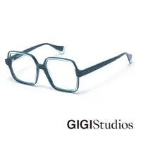 在飛比找PChome24h購物優惠-GIGI Studios 歐美內圈透明造型光學眼鏡(藍 - 