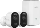 REOLINK 4K Security Cameras Wireless Outdoor System 2 Camera Plus Hub