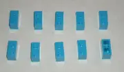LEGO NEW 1x2 Dark Azure Brick (10x) 6004943 Brick 3004