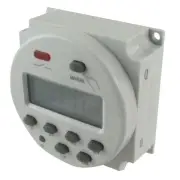 Panel Mount AC 110V Digital LCD Power Programmable Timer Switch Relay 8A