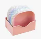 Wheat Straw Plates Bowls W/Base Unbreakable Plates Lightweight Microwave Set 10
