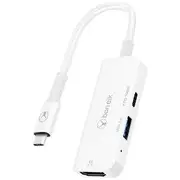 Bonelk USB-C 3-in-1 Multiport Hub White