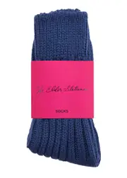The Elder Statesman Yosemite Cashmere Socks - Blue ONE SIZE