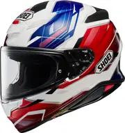 Shoei NXR 2 Capriccio Helmet, white-red-blue, Size 2XS for Men White Red Blue