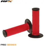 RFX Pro Series Dual Compound Grips Black Ends (Red/Black) Pair