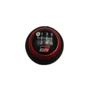 JDM OEM TOYOTA GRMN Yaris GR Gear Shift Knob 6SPEED RED Manual Ultra Suede Japan