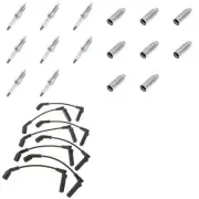 Set 1005 1X Wire Set 8x Spark Plug 8x HeatS for Chevrolet GMC Cadillac 99-07 (for: Chevrolet)