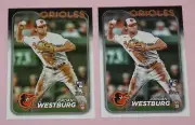 JORDAN WESTBURG (2) RC 2024 TOPPS #66 BALTIMORE ORIOLES