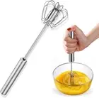 Easy Whisk Semi Automatic Stainless Whisks Hand Push Egg Beater Milk Whip Mixer