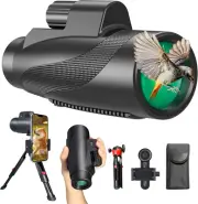 Gosky 12X50 Monocular for Adults, Monocular Telescope with BAK4 Prism & FMC Lens