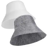 2 Pcs Sauna Hat Anti Heat Hair Wrap for Man Child Bathroom Caps Accessory