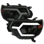 For 12-15 Toyota Tacoma Smoked Projector Sequential Turn Signal SwitchBack White (for: Toyota)