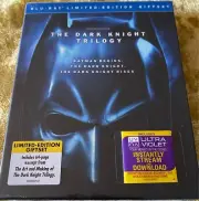 Batman - The Dark Knight Trilogy (Blu-ray, 2012) Limited Edition Gift Set *NEW*
