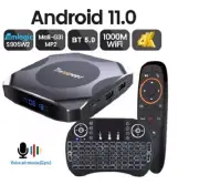 Transpeed Android 11 TV BOX BT5.0 3D Fast Dual 1000M WiFi 4K 4/32GB