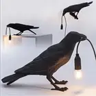 Birds Table Lamps Crow Light Resin Bedside Wall Lights Desk Night Light Decor AU