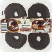 Woolworths Chocolate Iced Donuts 4 pack