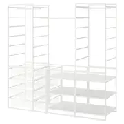 JONAXEL wardrobe combination, white, 173x51x173 cm