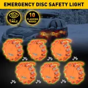 6/12x Magnetic LED Light Beacon Car Round Strobe Warning SOS Dis Lamps (for: Peugeot)