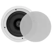 Pyle In-Wall / In-Ceiling Dual 8-inch Speaker System 2-Way, Flush Mount, White