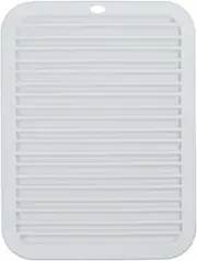 Large Silicone Heat Resistant Mat, 12"x 9" Professional Heat Mat for Curling Iron, Hair Straightener and Styling Tools, Gray