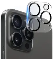 Tough On Tempered Glass Rear Camera Protector for iPhone 16 Pro Max - Black